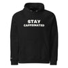 STAY CAFFEINATED - Unisex eco raglan hoodie